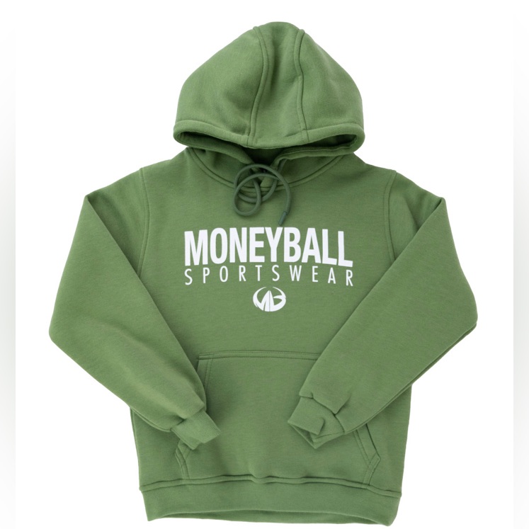 Moneyball Sportswear Classic Fleece Hoodie 30  Olive